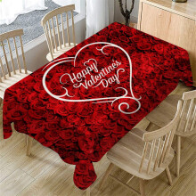 Valentine's Day tablecloth rectangular 60x120 in