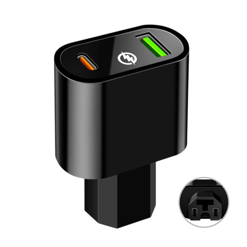 Chargement rapide multiple du chargeur 66W des tensions 12V-Noir