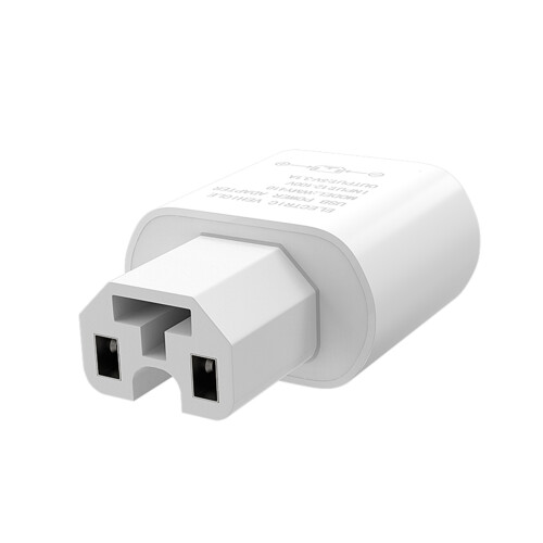 Double affichage numérique USB 12-100V à 5V 3,1a,-Blanc