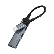 Schneller 60-W-Typ-C-3,5-mm-Hörkonverter für-Schwarz