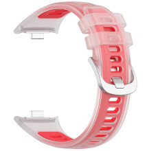 Bracelet de montre intelligente en Silicone, pour bande-rosé
