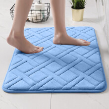 Tapis de sol de salle de bain doux, absorbant et antidérapant 50 x 75 cm