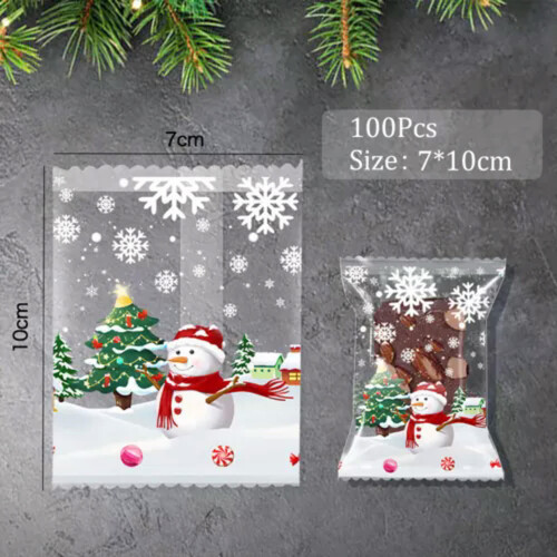 Weihnachts-Zellophantüten, 50 oder 100 Stück