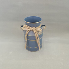 Europäischer Stil, eiserne Vase, Vintage, hoch, 1 Stück
