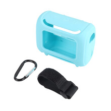 Étui de protection souple avec ceinture de transport-bleu clair