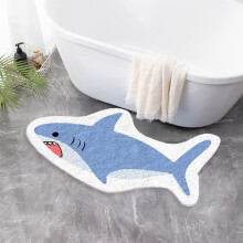 Plyšová savá kúpeľňová predložka Shark Decor Rug