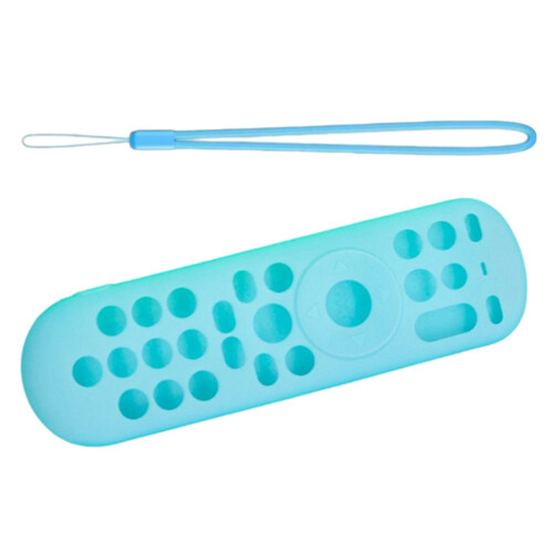 Soft Silicone Remote Control Cover For Xumo-light blue