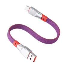 Robustes USB-auf-Typ-C-6A-Datenkabel, geflochten,-0,3 m