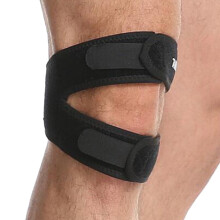Brace glúine Mizh le tacaíocht stiall silicone 1 phíosa