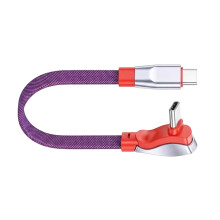 Heavy Duty USB C-oplaadkabel 6A Snel opladen Kort Lang-0,3m