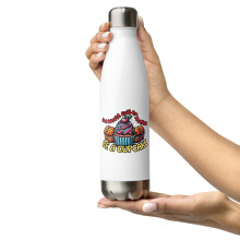 Stainless Steel Muffin Cupcake Water Bottle White