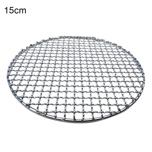 Grillnet i rustfrit stål, rundt 150 mm