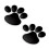 Αυτοκόλλητα διακόσμησης αυτοκινήτου Dog Paw3D μαύρο σε πολλά χρώματα 1