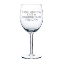 Verre à vin Gobelet motif pélican amusant 30 cl