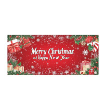 Vánoční sněhulák s garáží - banner 480x210cm