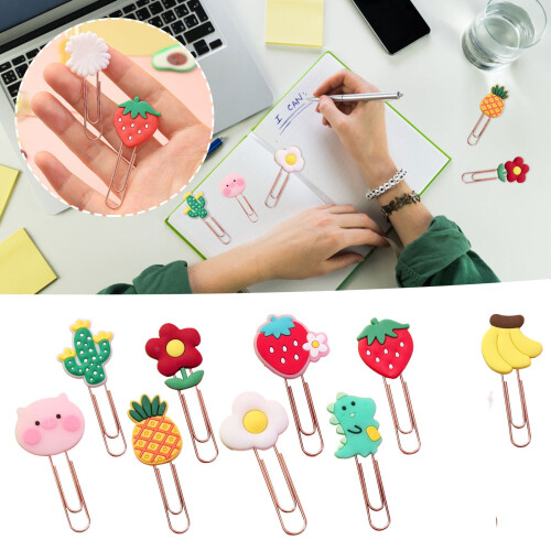 Kawaii-Tier-Lesezeichen-Set – 3D-Stereo-Cartoon, 5 Stück 2