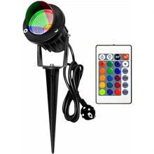 COB LED kerti reflektor IP65 vízálló RGB10W