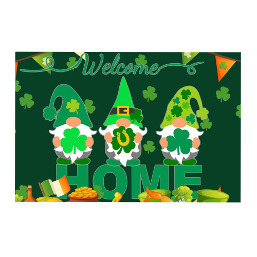St. Patricks Day tæppe indendørs udendørs 60x40cm