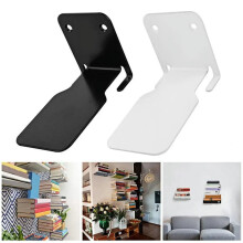 Schwebendes Bücherregal-Set aus Edelstahl, robust