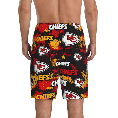 Ανδρικό κοντό παντελόνι πιτζάμας Chiefs με λογότυπο ποδοσφαίρου 1 ζευγάρι 2