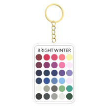 Artistic Cut Acrylic Keychain Featuring Seasonal Hues For-1