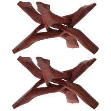 Étagère trépied en bois pour décoration intérieure (2 pièces)