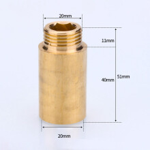 Rallonge de robinet en laiton, filetage G1/2, pour eau potable