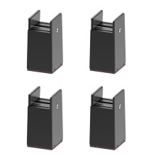 Stabiler Stuhlbeinlift aus Kunststoff,-Schwarz um 100 mm erhöht