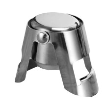 Bouchon de bouteille de champagne en acier inoxydable avec joint sous vide (1 pièce)