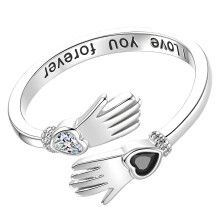 Fashionable Love Decoration With Brilliants Cut-platinum.