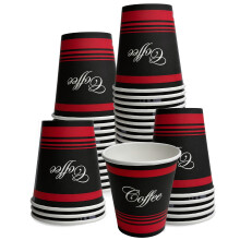 Vasos de papel desechables para café de 295 ml (10 oz), paquete de 400 unidades