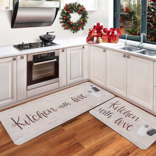 Ensemble de tapis de cuisine Halloween lavable (2 pièces)