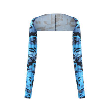 Camouflage verkoelende sjaalarmmouwen met vingergaten (1 paar)