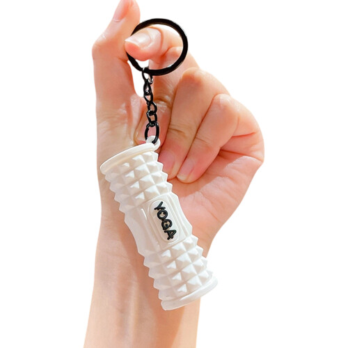 Porte-clés en forme de rouleau Miniature, accessoire de-Blanc