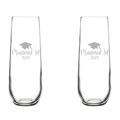 Champagneglas, mousserende vinglas, sæt med 2 (8,5)
