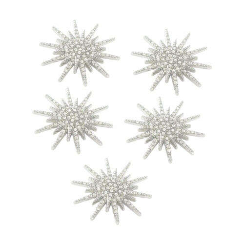 Broche étoile en strass de cristal avec épingle à revers à-5