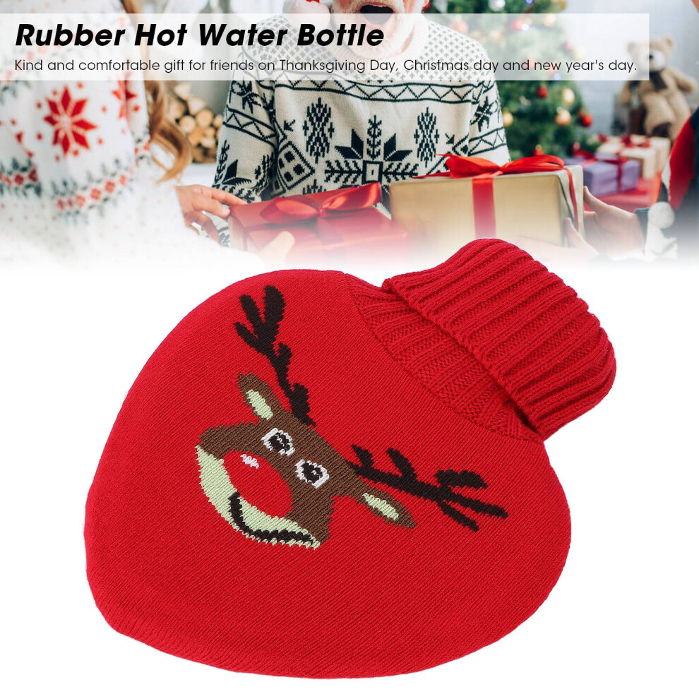 Hot Water Bottle with Knit Cover 800ml