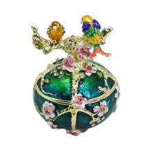 Elegant Retro Double Bird Shape Jewelry Holder Jewelry-Blue