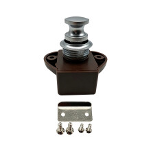 Verrous à bouton-poussoir en ABS et Zinc, solides-chrome nacré