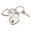 Trendy-Silver Love-sleutelhanger met gesp 1