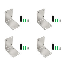 Supports en forme de L en acier inoxydable,-Argent 70mm