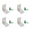 Supports en forme de L en acier inoxydable,-Argent 70mm 1