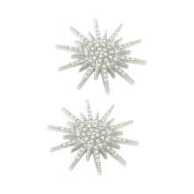Elegante stervormige broche met strassspeld voor overhemden en-2