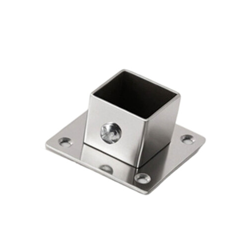 Rusts Proof Square Tube Flanges Bracket Base for Home-25mm