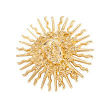 Trendy Charm Sun Divinity Broche Borstspeld met uniek-Goud 1