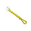 Sangle de remorquage polyvalente en acier-Corde jaune et noire 1