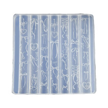 Moules d'embellissement d'ongles en Silicone, thème rétro,-B744