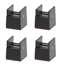 Le pied d'armoire en plastique universel-Noir augmenté de 50 mm