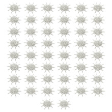 Crystal Rhinestones Star Brooch With Secure Grip-50 pieces