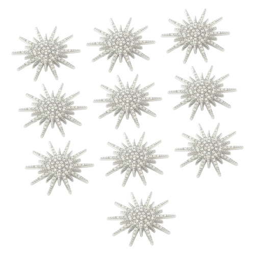 Practical Star Shaped Brooch with Crystal Accessories For-10